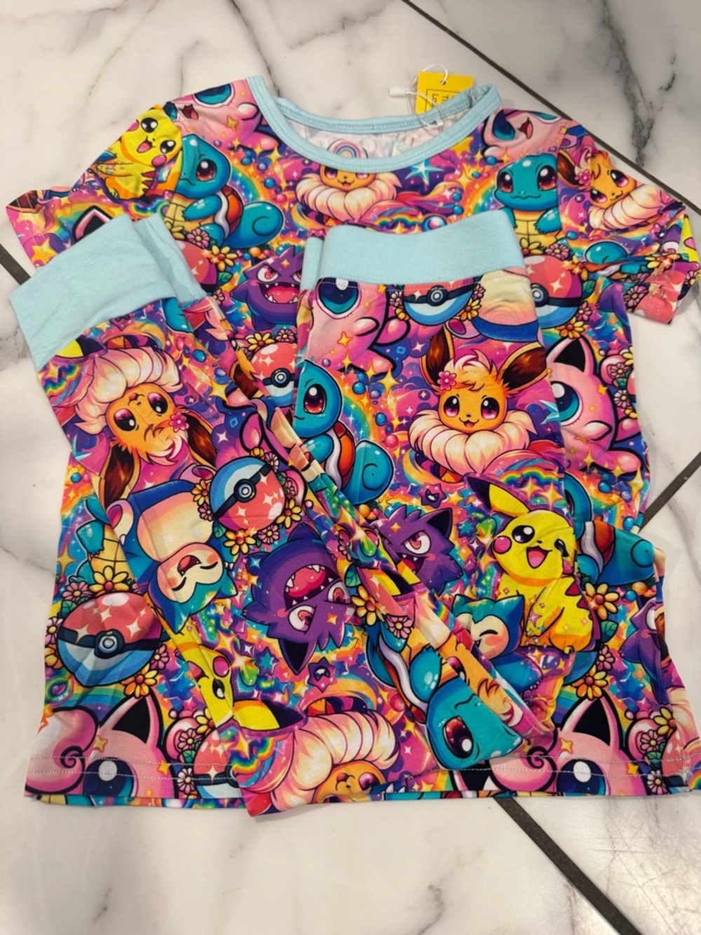 Pokemon Pika & Co Bamboo Pajama Set size 5/6